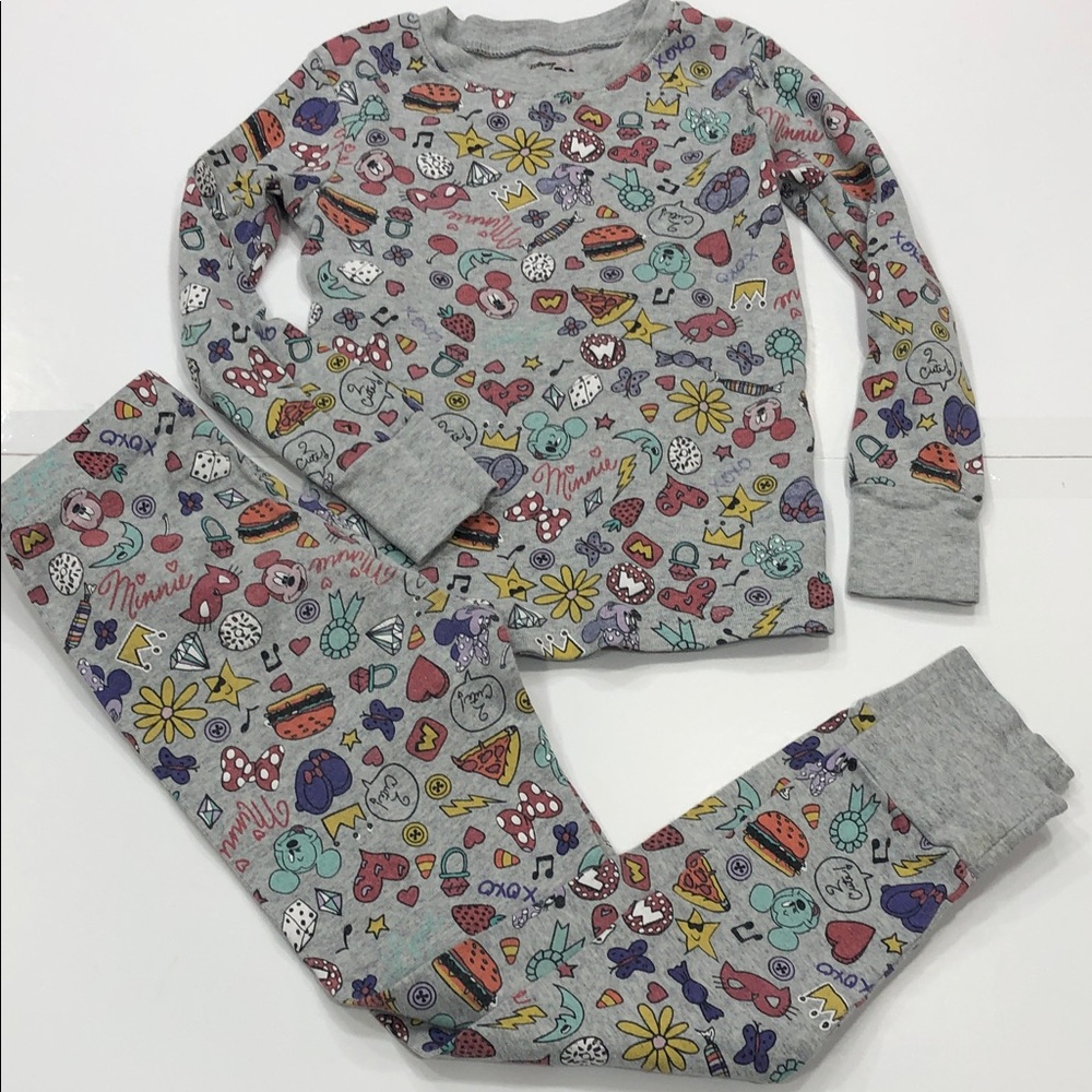 Spotted Zebra Disney Mickey Mouse Girls Pajama Set – 2 Piece – Size 6